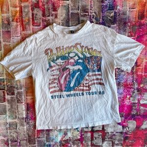 Rolling Stones T-shirt Steel Wheels Tour ‘89 Repro XS